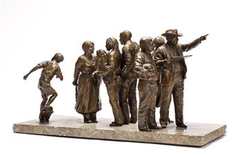 GLENNA GOODACRE (1939-2020) Sidewalk Society Maquette.